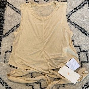 Fabletics, tie up crop top